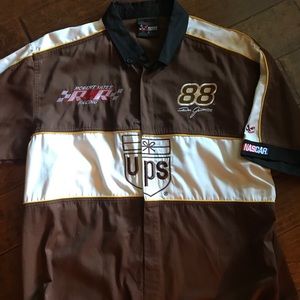 Men’s UPS NASCAR button down shirt